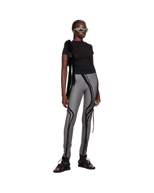 OTTOLINGER Black Green & Pink Strappy leggings