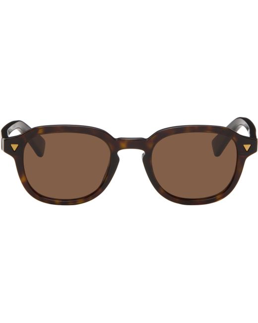Bottega Veneta Black Round Sunglasses for men