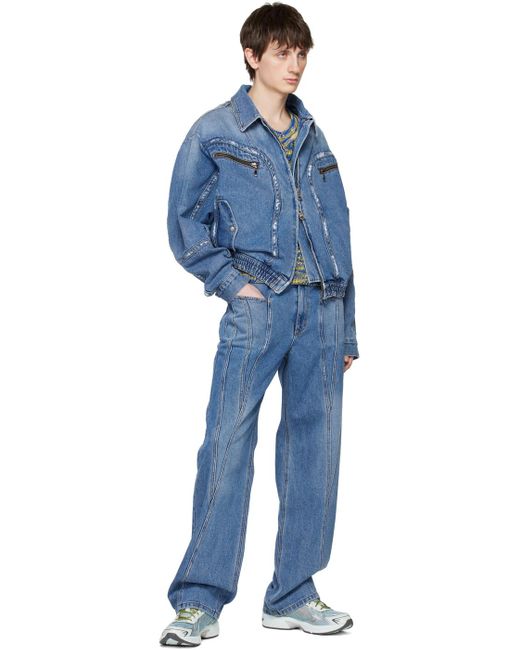 ANDERSSON BELL Blue Otreto Vest for men