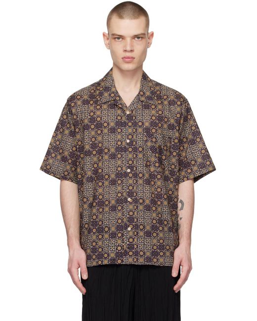 Acne Brown Printed Shirt for men