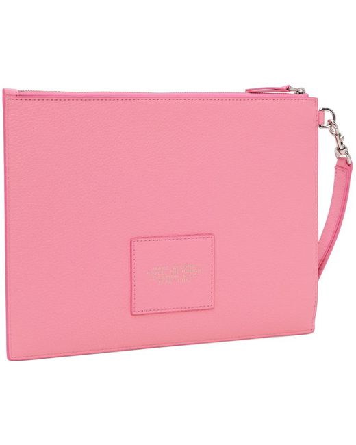 Grande pochette 'the pouch' rose en cuir Marc Jacobs en coloris Pink