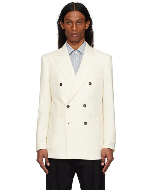 Tiger Of Sweden Natural Off- Joachim Double-Breasted Blazer for men