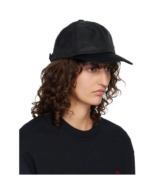 AMI Black Ami De Coeur Stud Cap