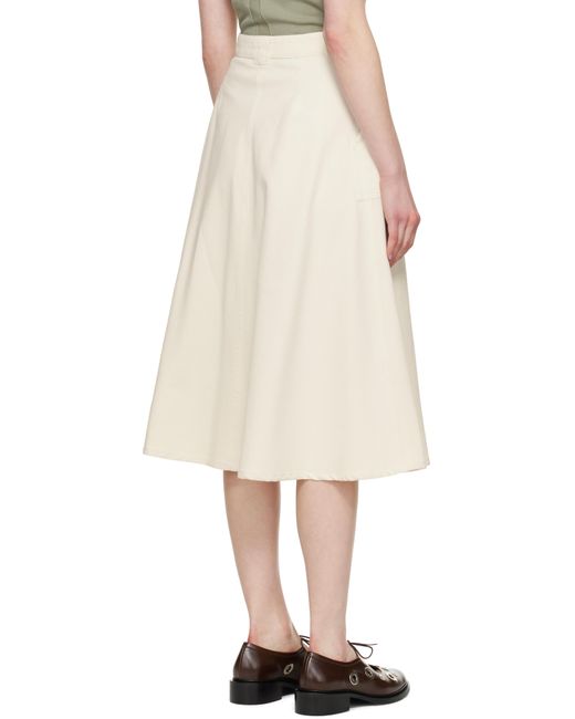 Jupe Midi Laurie Blanc Cassé A.P.C. en coloris Natural