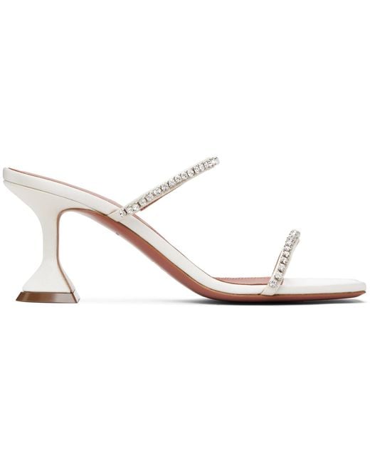 AMINA MUADDI Black Gilda Slipper 70 Heeled Sandals