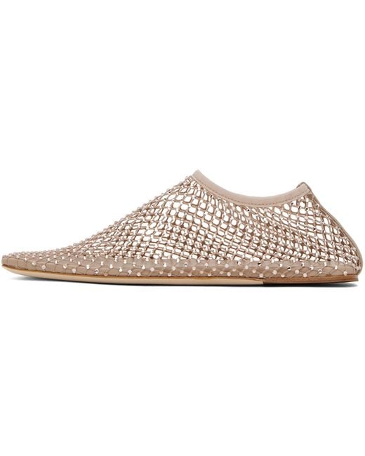 Christopher Esber Black Beige Minette Ballerina Flats