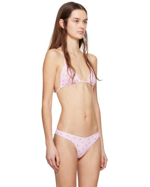 Haut de bikini réversible nick rose Frankie's Bikinis en coloris Pink