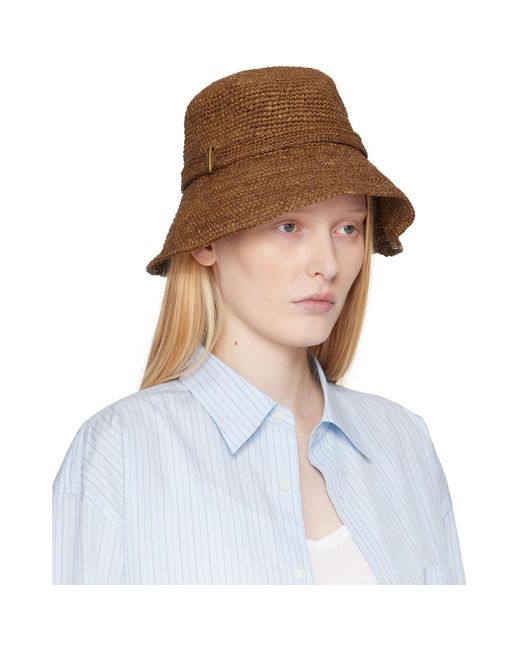 Rag & Bone Brown Lela Rollable Bucket Hat