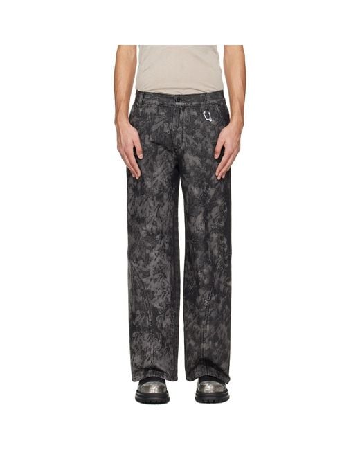 HELIOT EMIL Black Basalt Jeans for men