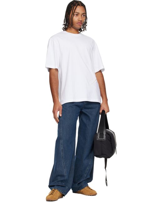 Jacquemus White 'Le T-Shirt J Mc' T-Shirt for men