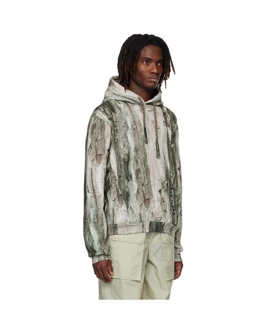 RCOS Black Khaki Stack Logo Hoodie for men