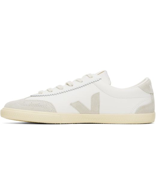 Veja Black Volley Leather Sneakers for men