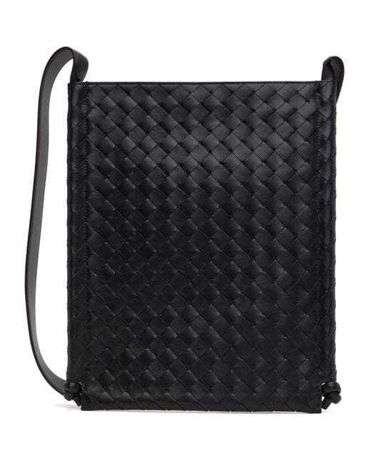 Bottega Veneta Black Large Flat Loop Pouch for men