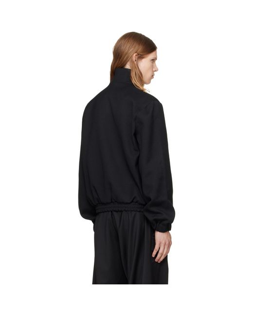 AV VATTEV Black Drummer High-Neck Jacket for men