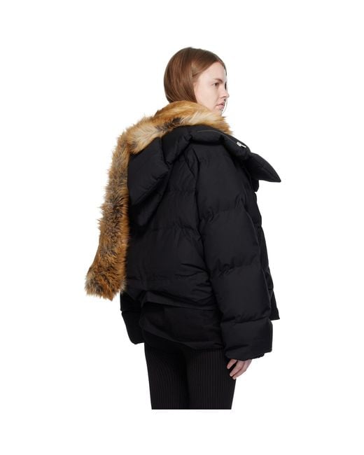 OTTOLINGER Black Deconstructed Double Zip Down Jacket