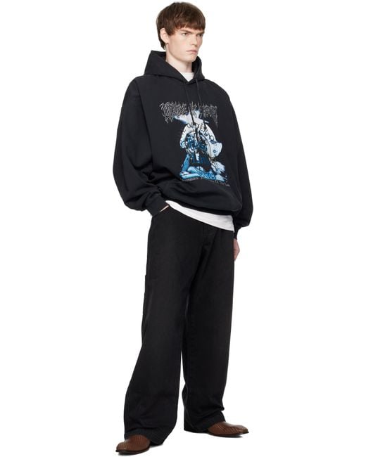 Pull À Capuche Surdimensionné 'Filthy Secret' Noir Vetements pour homme en coloris Blue
