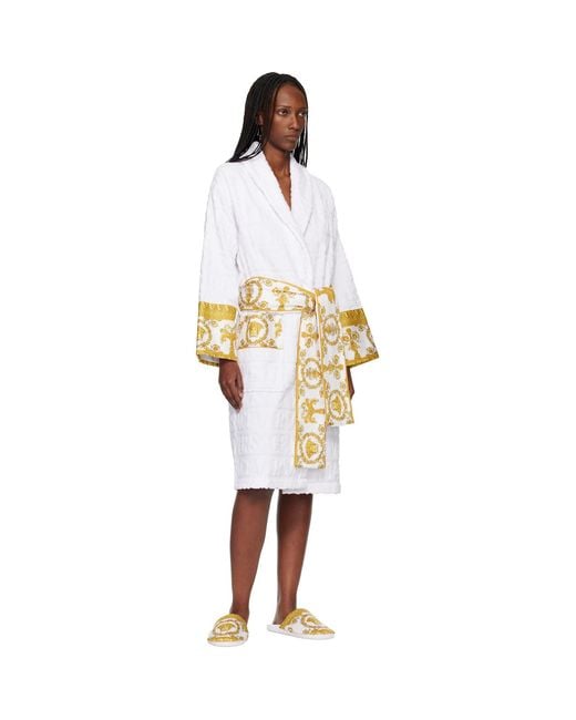 Versace Black 'I Heart Baroque' Bathrobe