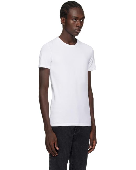 Zegna Black White Crewneck T-shirt for men
