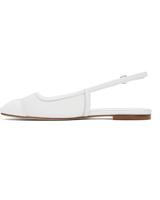 Ballerines Geraldine Blanches En Filet À Bout Renforcé Aeyde en coloris Black