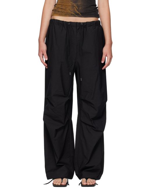 Acne Black Relaxed Fit Trousers