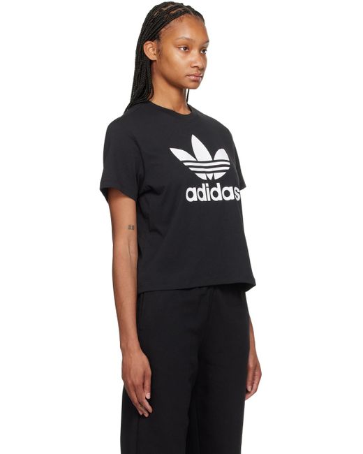 Adidas Originals Adicolor Trefoil Tシャツ Black