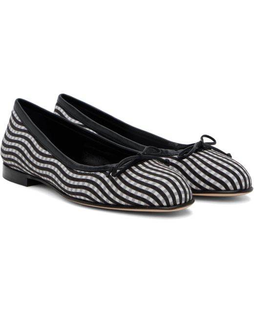 Manolo Blahnik Black Veralli Ballerina Flats