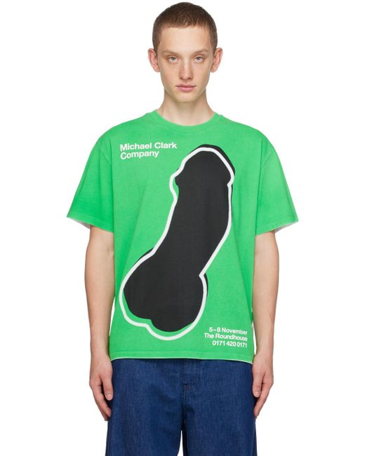 J.W. Anderson White & Green Michael Clark Edition T-shirt for men