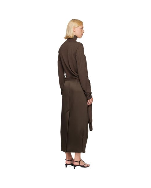 Rohe Brown 4-Sleeved Knitted Turtleneck