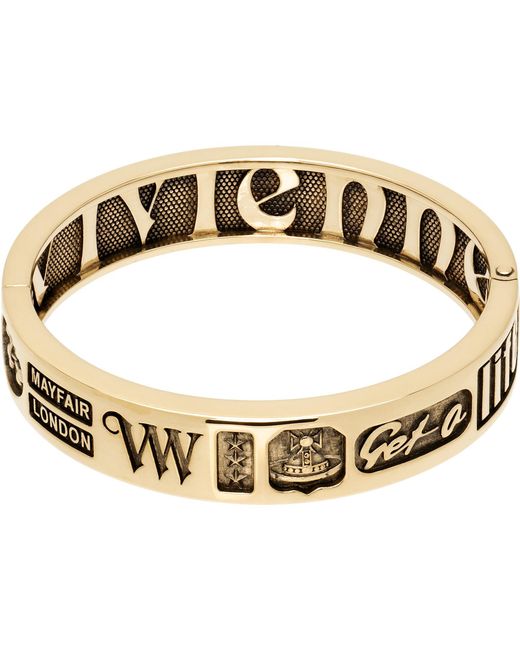 Vivienne Westwood Metallic Lancelot Bangle Bracelet for men