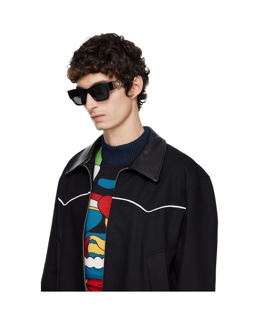 Versace Gray Medusa Biggie Sunglasses for men