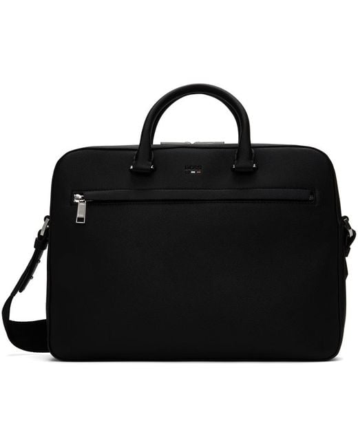 Boss Black Faux-Leather Briefcase for men