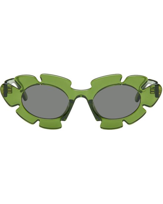 Loewe Green Flower Sunglasses for men