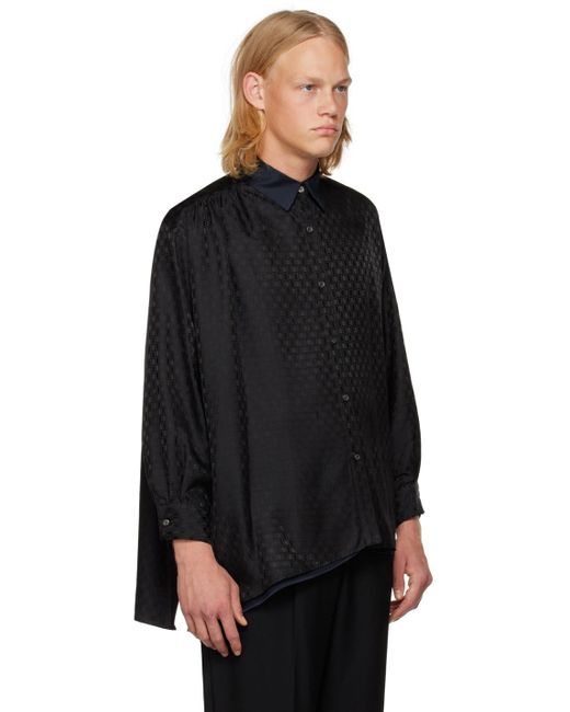Rito Structure Black Reversible Shirt for men