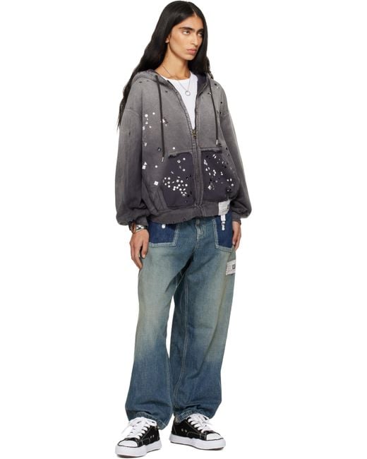 Maison Mihara Yasuhiro Black Peterson Og Sole Canvas Low-Top Sneakers