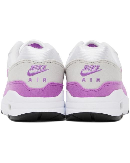 Nike Purple Gray Air Max 1 '87 Low Sneakers