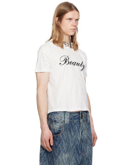 メンズ VAQUERA ホワイト 'Beauty' Tシャツ Black