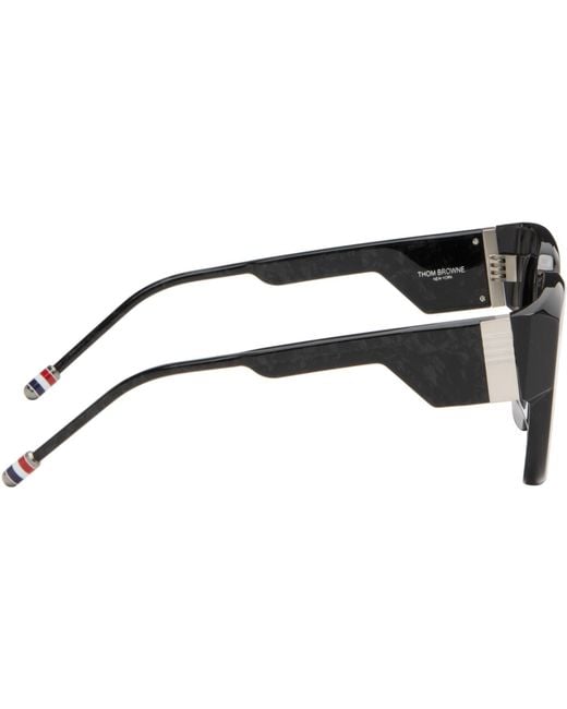 Thom Browne Gray Rectangular Sunglasses for men