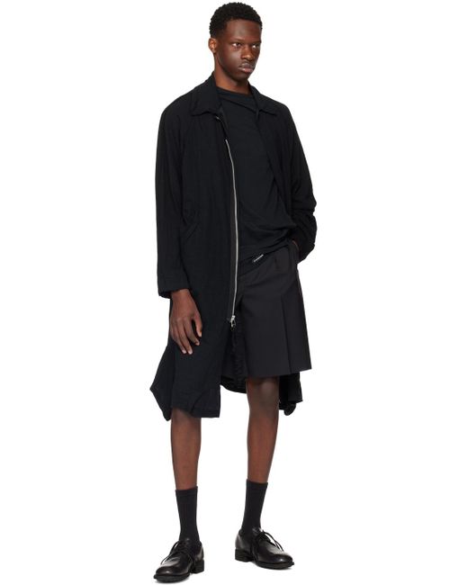 Undercover Black Asymmetric Coat for men