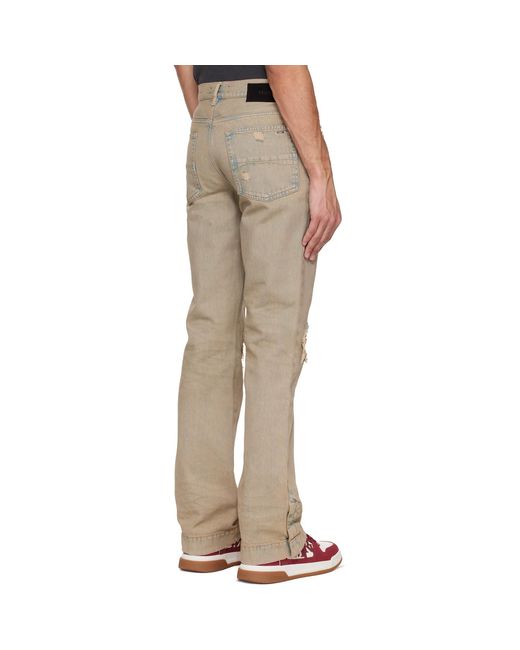 Amiri Natural Mx1 Straight Flare Jeans for men