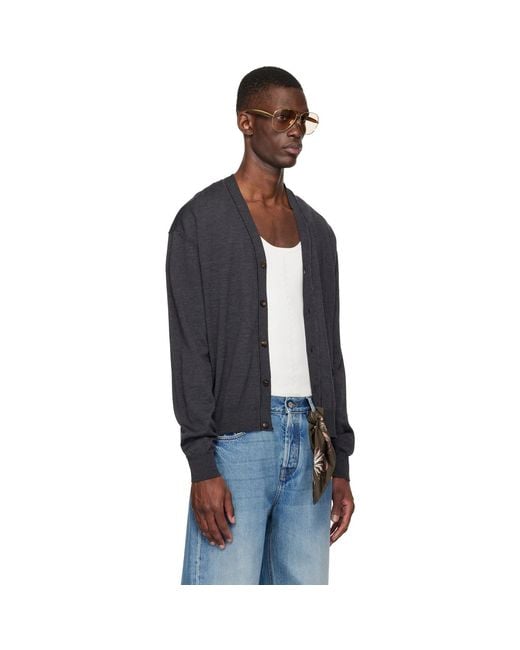 Jacquemus Black 'The J' Cardigan for men