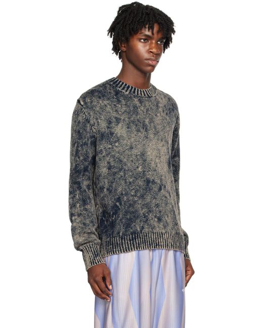 Acne Black Embroide Sweater for men