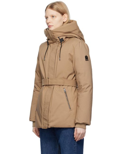 Mackage Natural Tan Jeni Down Jacket