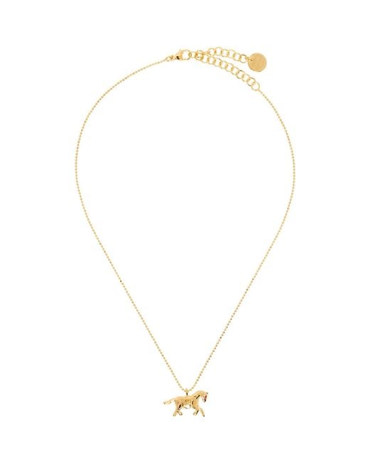 Marni Metallic Horse Charm Chain Necklace for men