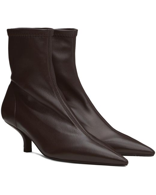Totême  Black 'The Heeled Sock' Boots