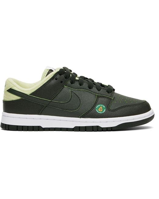 Nike Green Avocado Dunk Low Sneakers in Black | Lyst
