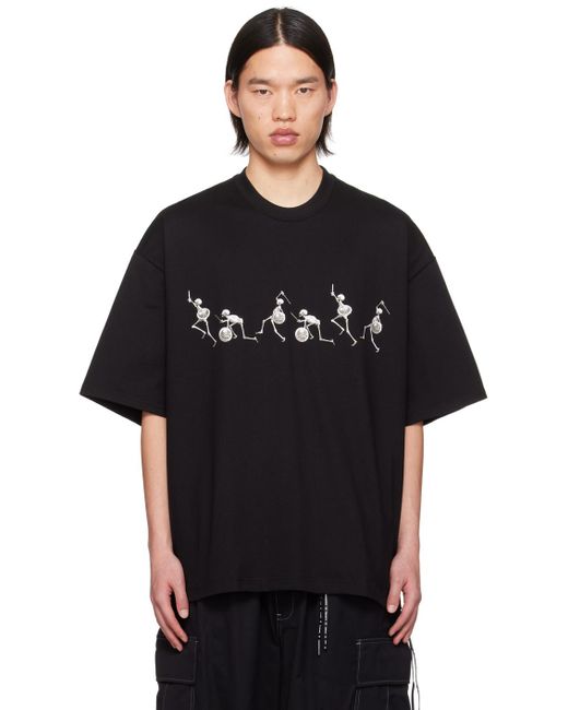 Mastermind Japan Black Print T-Shirt for men