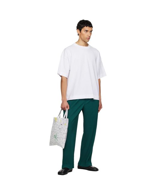 Issey Miyake Gray Map Tote for men