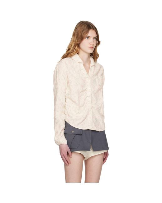 OPEN YY Black Off- Floral Blankie Shirt