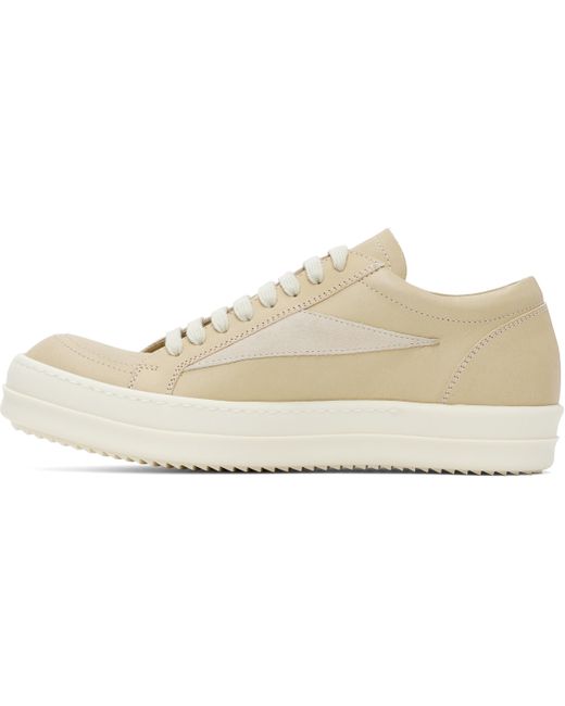 メンズ Rick Owens ベージュ Hollywood Vintage Sneaks スニーカー Black