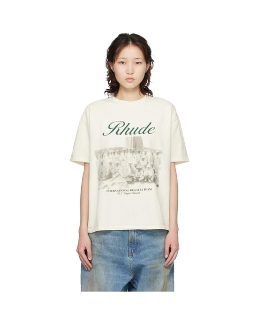 Rhude Multicolor Off- Virgin Islands Script T-Shirt